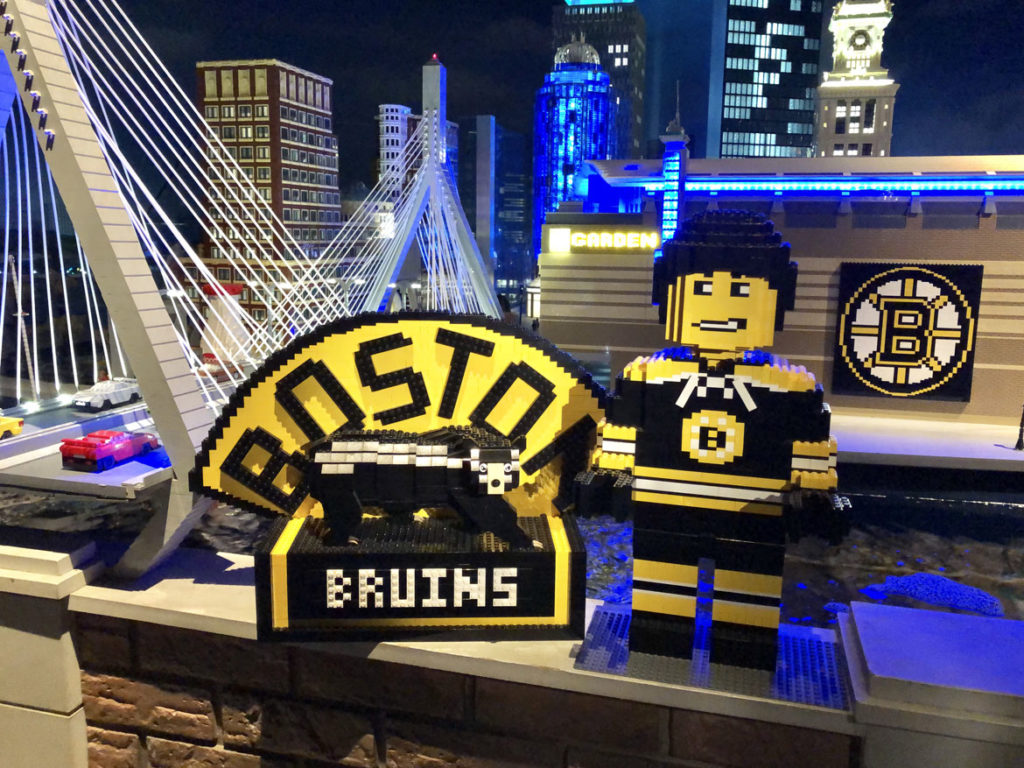 Legoland Discovery Center in Somerville celebrates the Boston Bruins, May 28, 2019. (Courtesy)