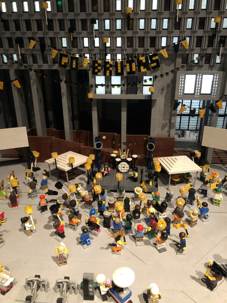 Legoland Discovery Center in Somerville celebrates the Boston Bruins, May 28, 2019. (Courtesy)