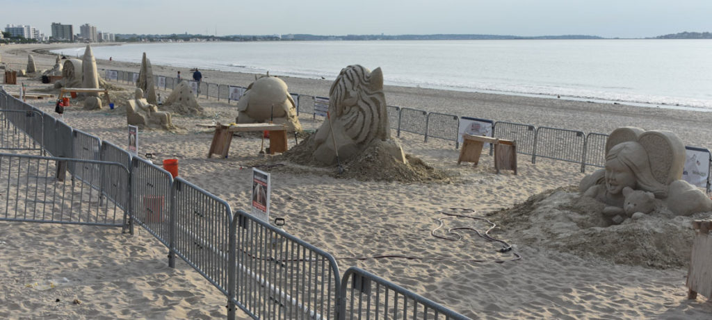 Revere Beach International Sand Sculpting Festival, Massachusetts, July 27, 2019. (Greg Cook)