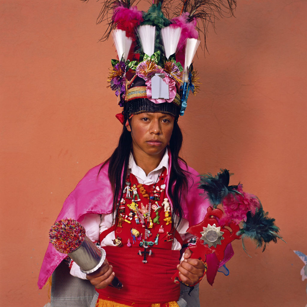 Phyllis Galembo, "Danza de los Tocotines, Chignautla," 2015, from "Mexico Masks | RItuals." (Courtesy)