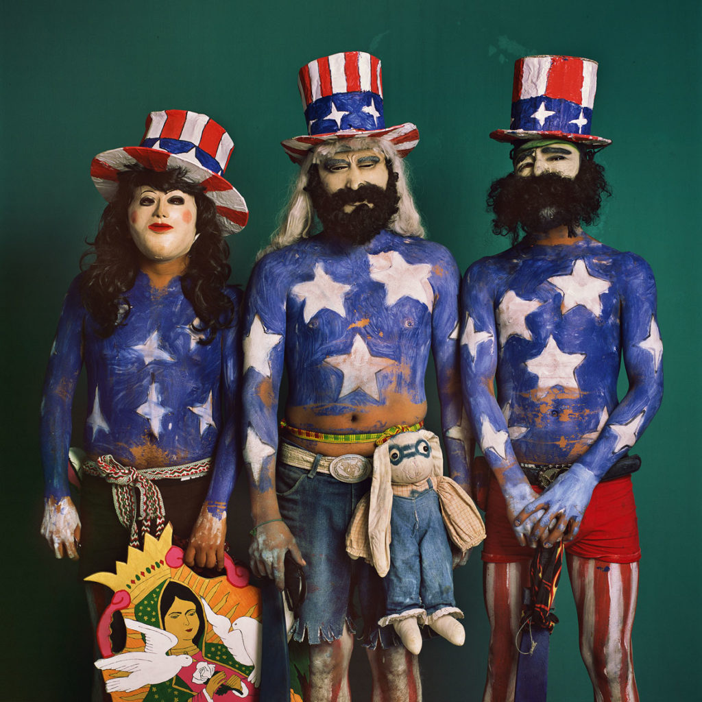 Phyllis Galembo, "Los Americanos," 2012, from "Mexico Masks | RItuals." (Courtesy)