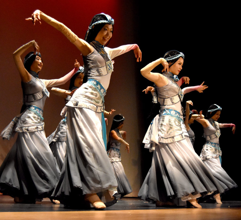 Pixie Dance of FJW Dance Studio performed at Chinese Culture Connection's annual Lunar New Year Celebration at Malden High School, Jan. 18, 2020. (Greg Cook photo)
