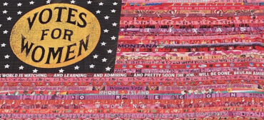 “Her Flag” created by Oklahoma artist Marilyn Artus and collaborators. (Courtesy National Museum of Women in the Art)
