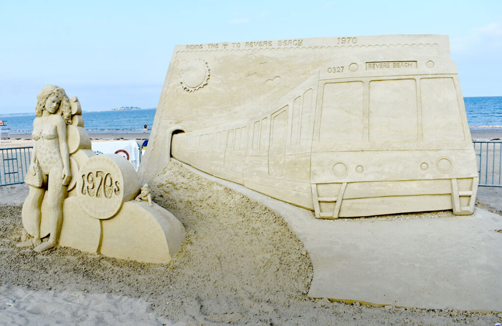 International Sand Sculpting Festival at Revere Beach, Aug. 10, 2021. (©Kari Percival photo)