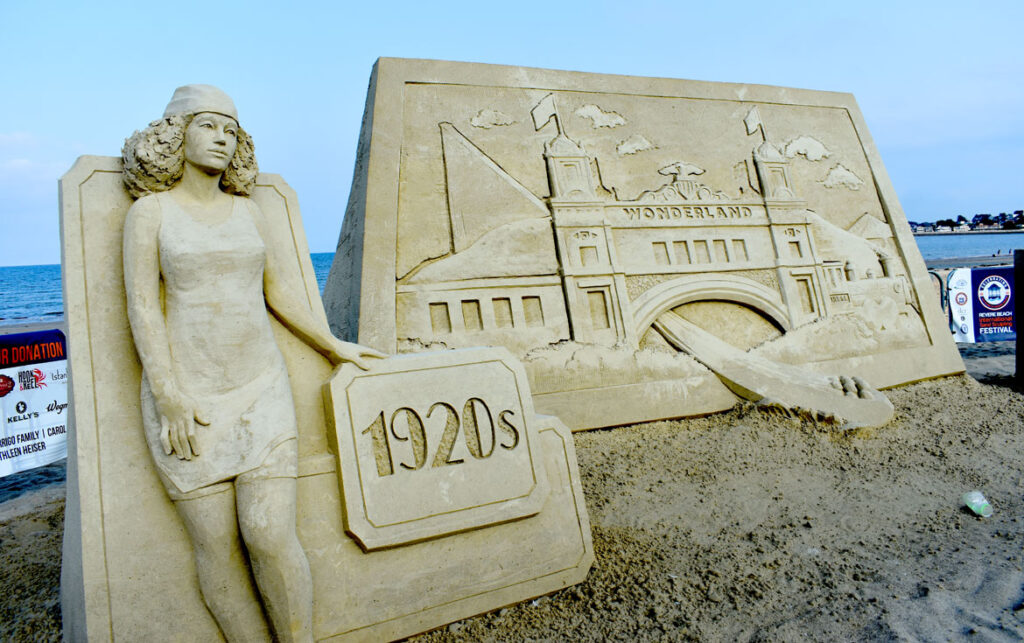 International Sand Sculpting Festival at Revere Beach, Aug. 10, 2021. (©Kari Percival photo)