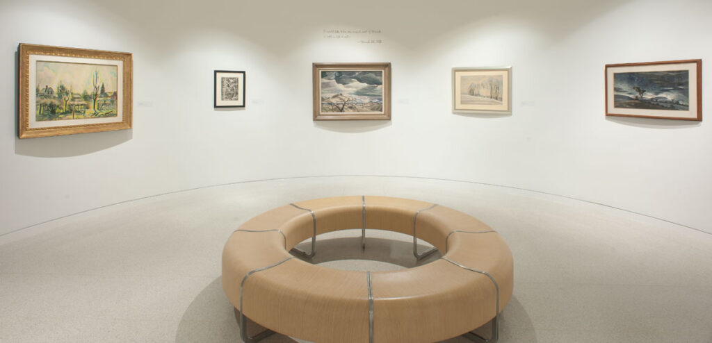 Charles E. Burchefield: A Lifetime of Themes” at the Burchfield Penny Art Center in Buffalo, New York, from Dec. 10, 2021, to May 1, 2022.