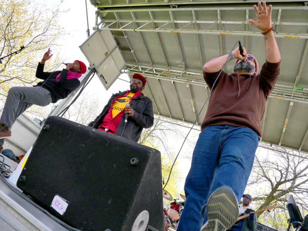 Foundation Movement performs at Wake Up the Earth Festival, May 7, 2022. (©Greg Cook photo)