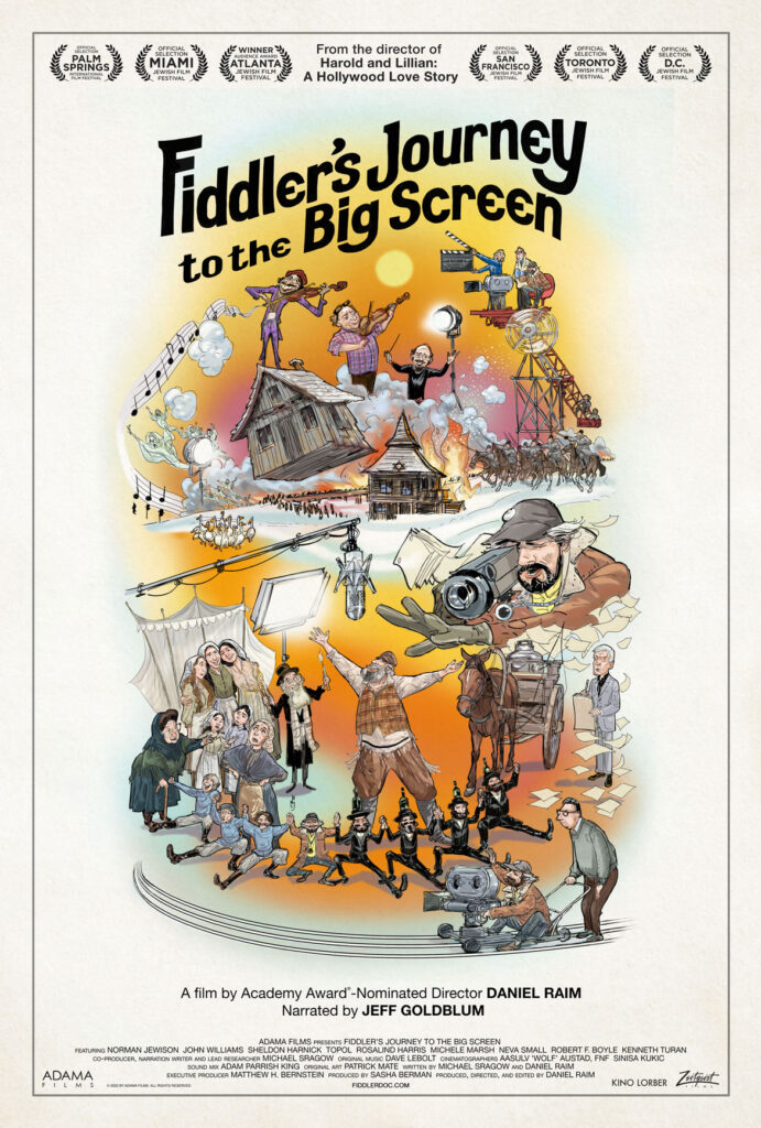 “Fiddler’s Journey to the Big Screen" poster.