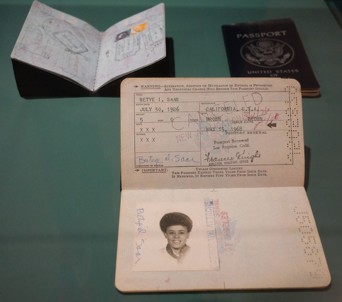 Betye Saar passports.