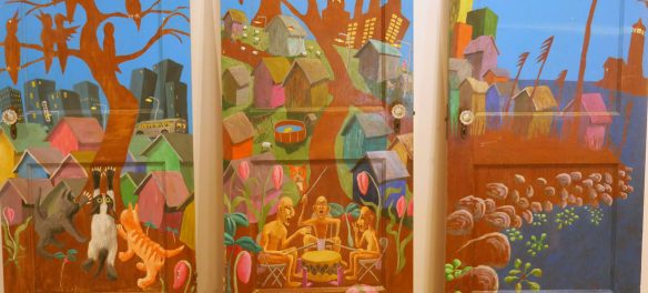 Robert Peters, "The Intersection of Humankind and Naturekind," door mural.