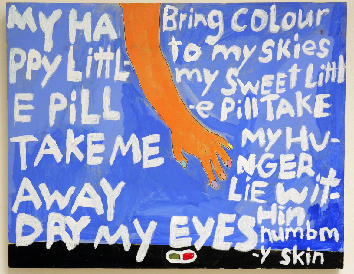 Jamilah Monroe's artwork in "New Fonts" at Gateway Arts Gallery, May 11, 2023.