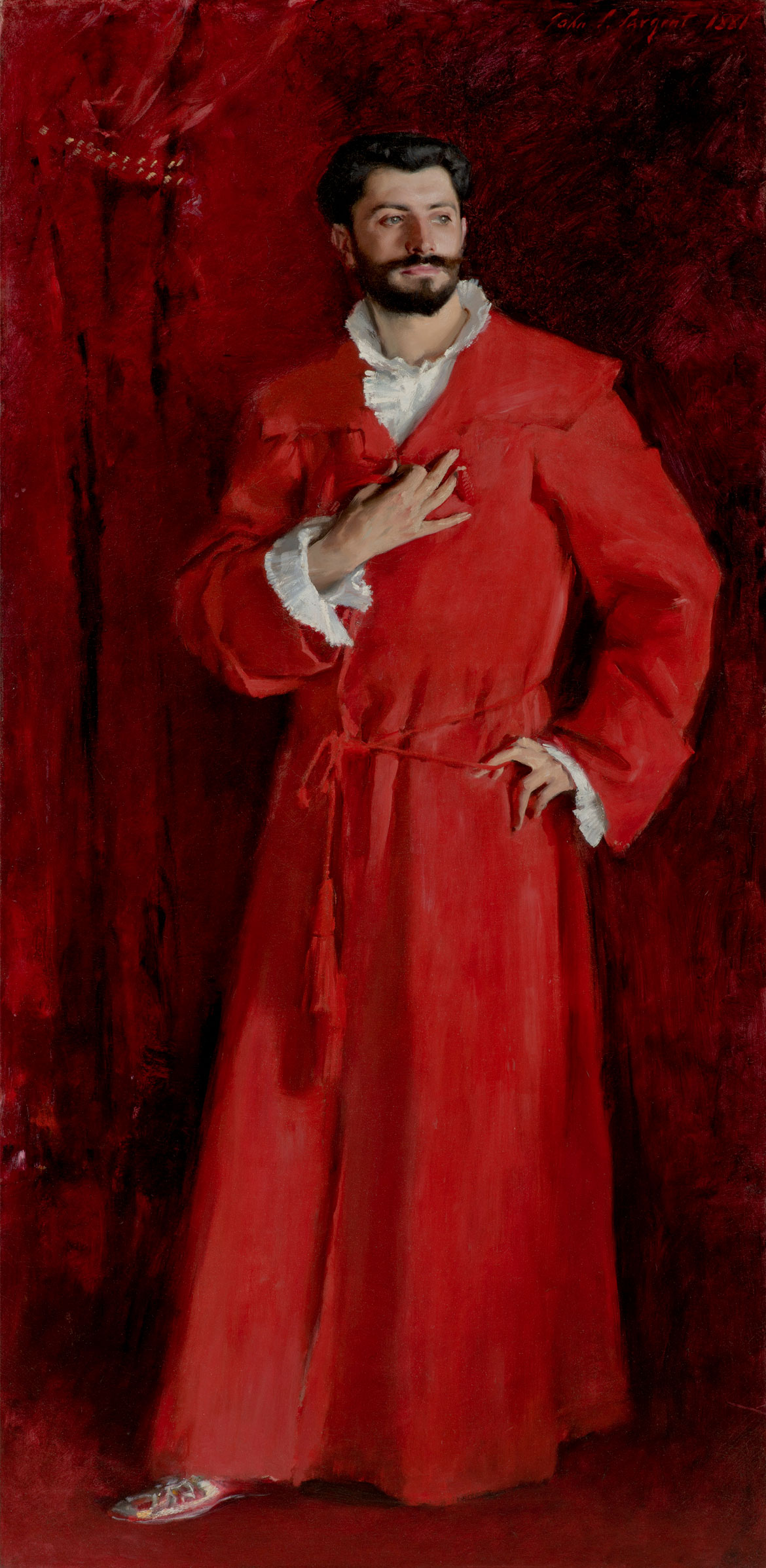 John Singer Sargent, "Dr. Pozzi at Home," 1881, oil on canvas.