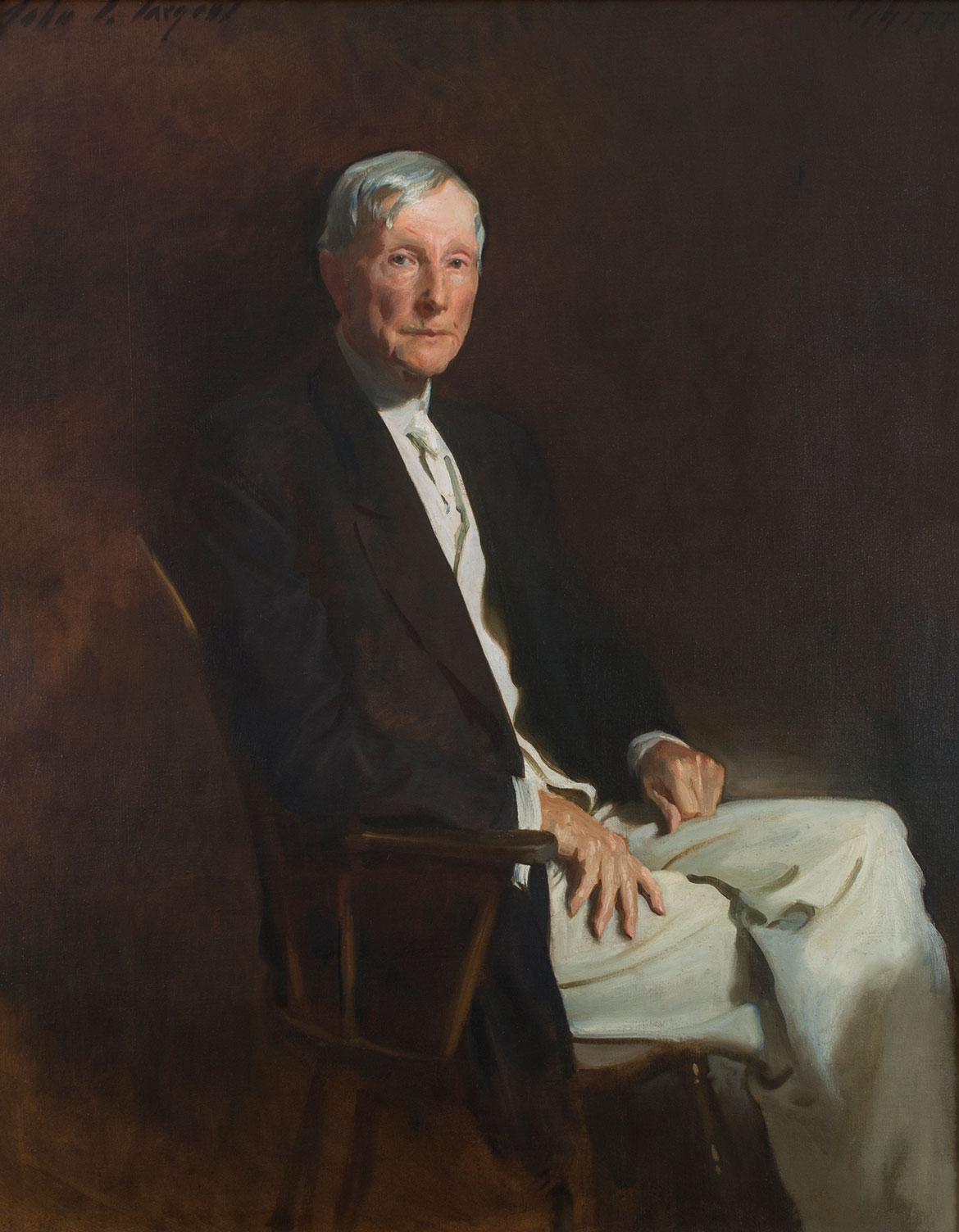 John Singer Sargent, "John D. Rockefeller," 1889-1917, oil on canvas.