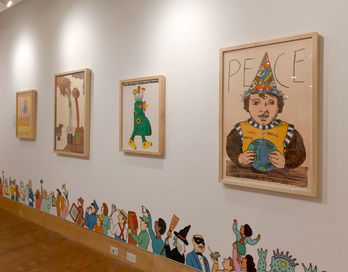"Kid in a Candy Store: The Picture Book Art of Seymour Chwast" at the Eric Carle Museum of Picture Book Art, Amherst, Nov. 18, 2023, to April 14, 2024. (Photo courtesy of the museum)