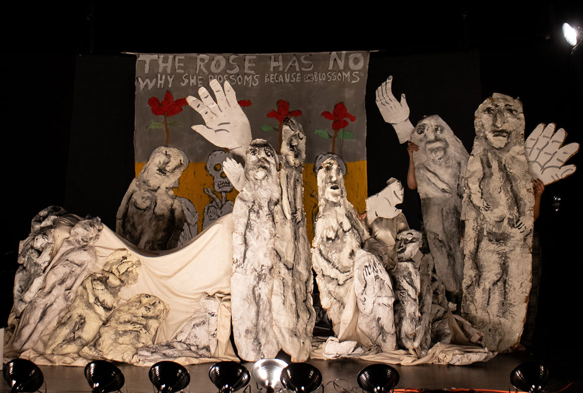 Bread and Puppet Theater's "The Hope Principle Show: Citizens’ Shame and Hope in the Time of Genocide," 2024. (courtesy photo)