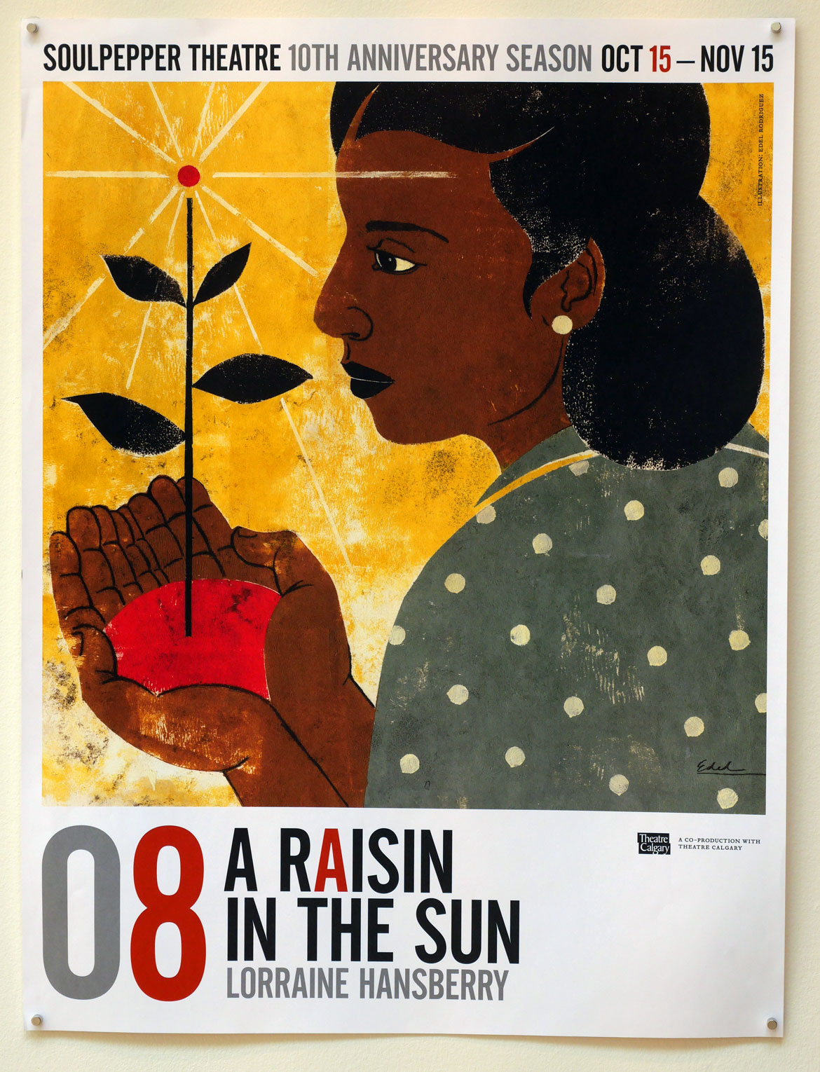 Edel Rodriguez's poster for "A Raisin in the Sun."