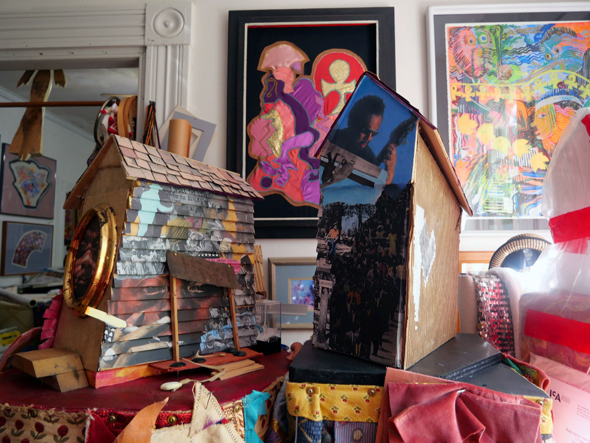 Napoleon Jones-Henderson's Boston home, Oct. 4, 2025. (©Greg Cook photo)