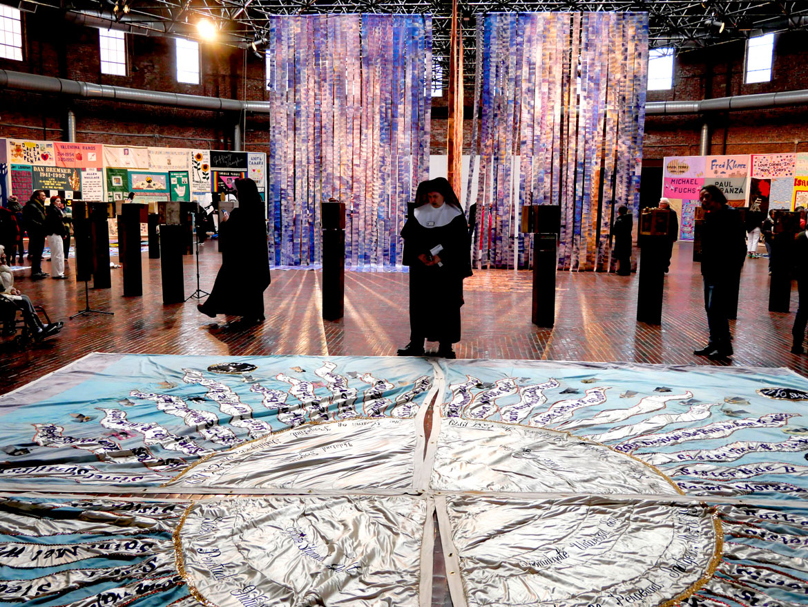 34th Annual World AIDS Day Vigil at the Boston Center for the Arts, Nov. 30, 2025. (©Greg Cook photo)