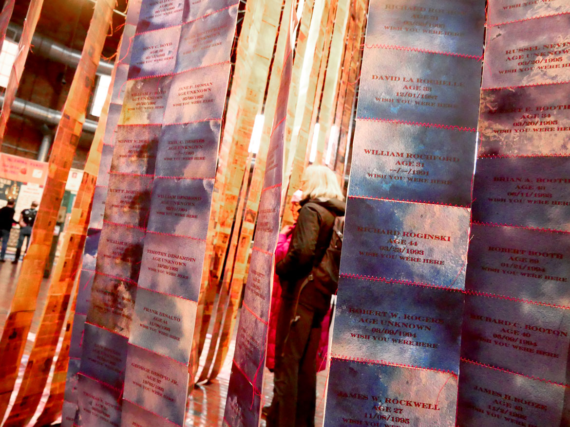 34th Annual World AIDS Day Vigil at the Boston Center for the Arts, Nov. 30, 2025. (©Greg Cook photo)