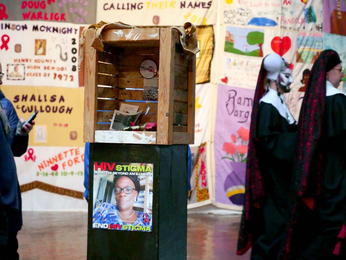 34th Annual World AIDS Day Vigil at the Boston Center for the Arts, Nov. 30, 2025. (©Greg Cook photo)
