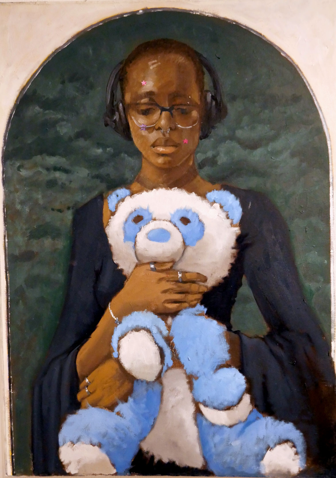 Jameel Radcliffe, "The Teddy Bear," oil on canvas, 2025.