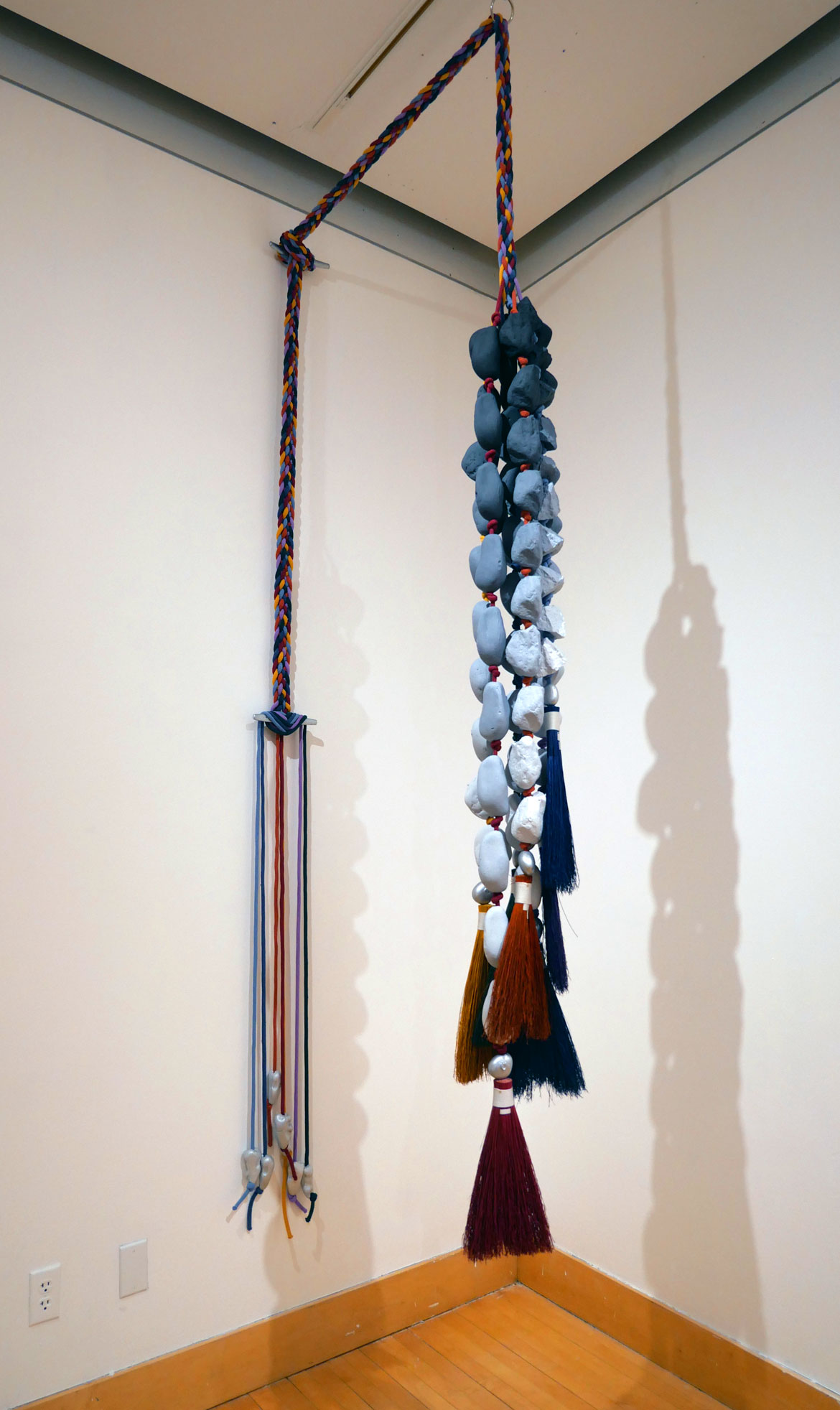 Maria Molteni, "Stone Rosaries (from Beautiful Seven)," 2025. (Greg Cook photo)