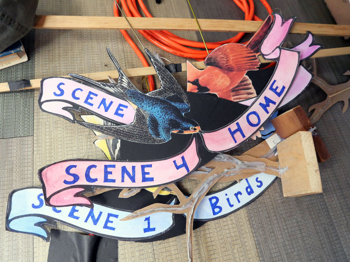 Behind the scenes of "Homecoming" at Mystic Activity Center, Somerville, March 21, 2026. (©Greg Cook photo)