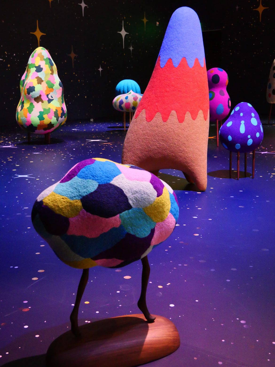 “Masako Miki: Midnight March" at MassArt Art Museum, February 2026. (Greg Cook photo)