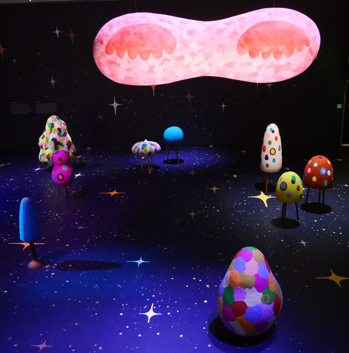 “Masako Miki: Midnight March" at MassArt Art Museum, February 2026. (Greg Cook photo)