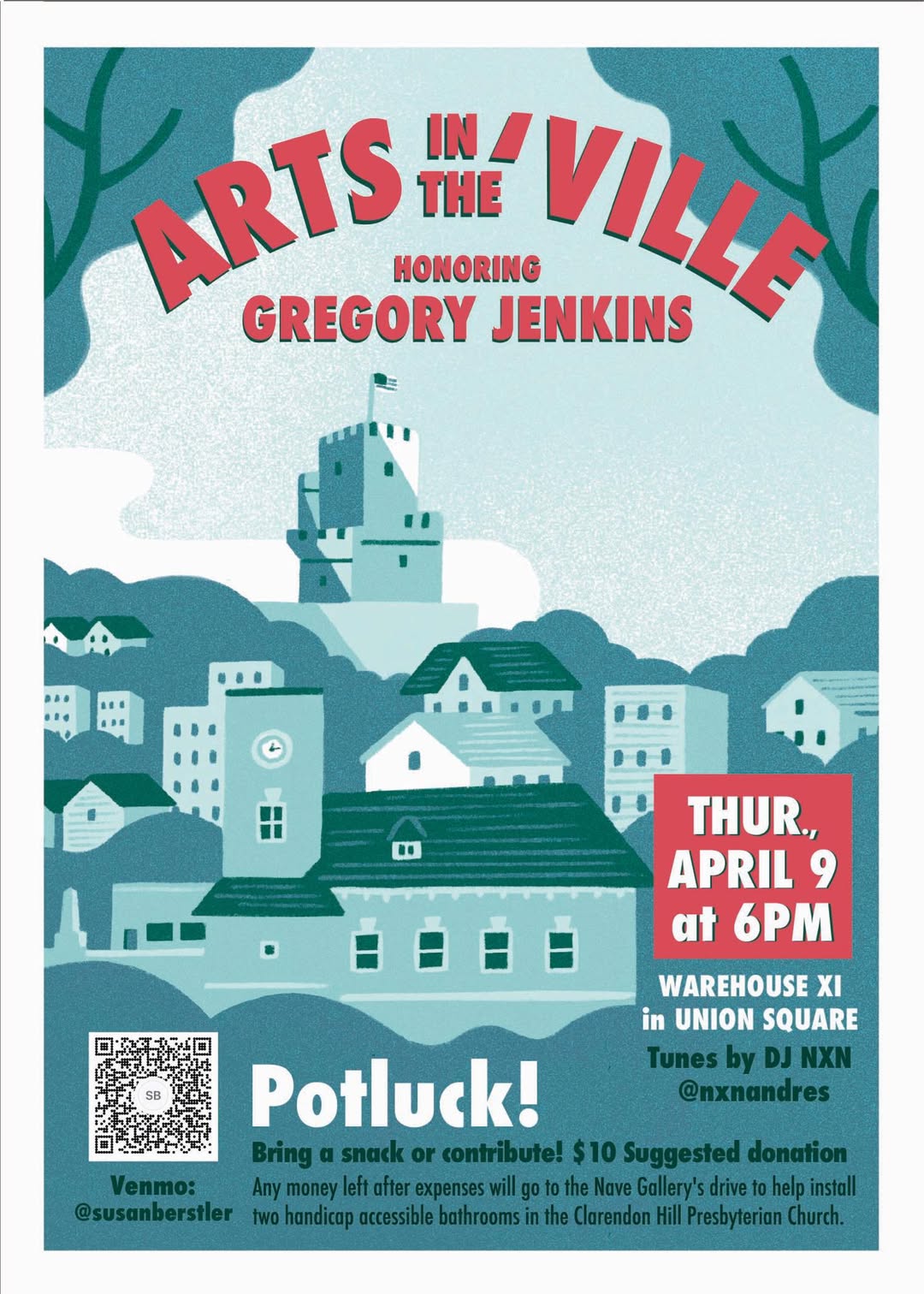 "Arts in the 'Ville" party honoring Gregory Jenkins.