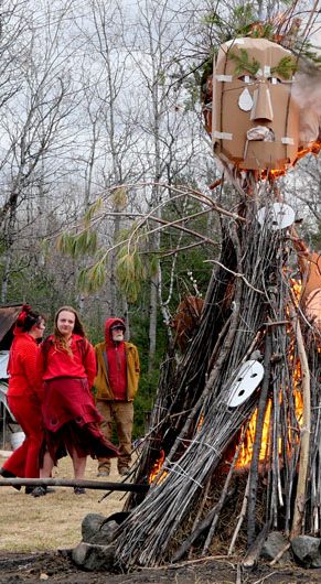 "Spring Ritual" at Bread and Puppet Theater, Glover, Vermont, April 11, 2026. (©Greg Cook photo)