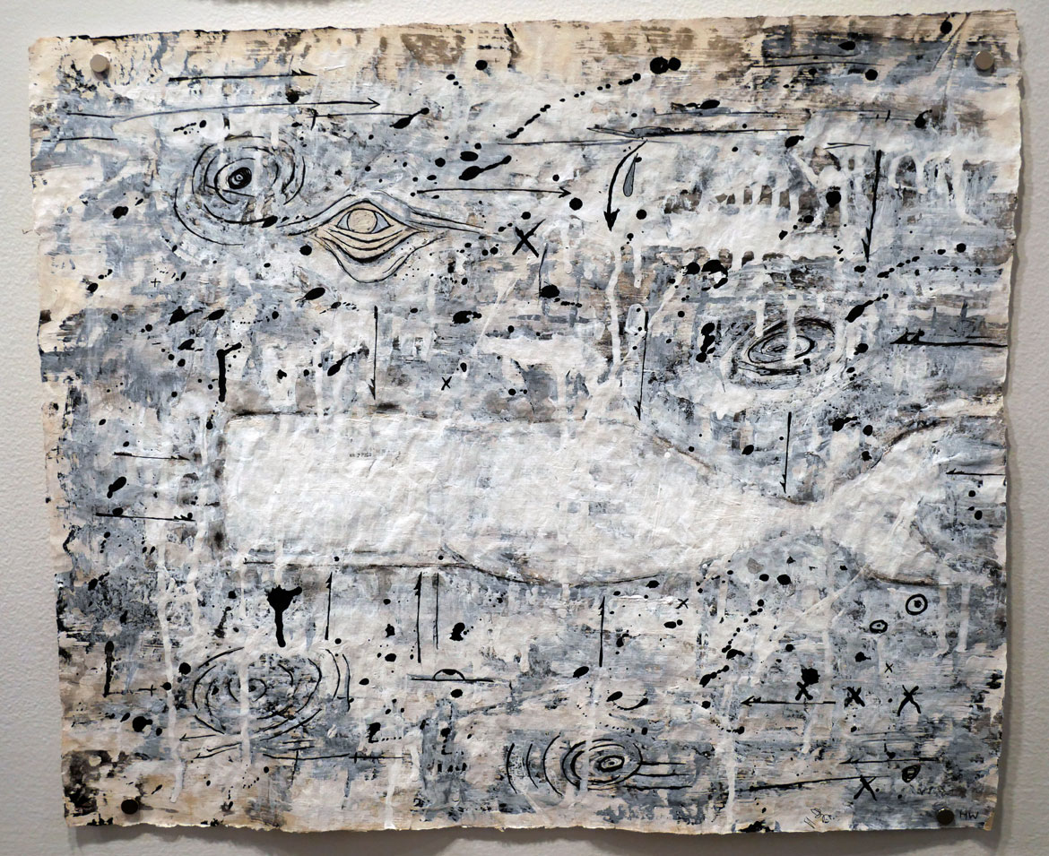 Heidi Whitman "Leviathan D (26)," 2025, ink, gouache and acrylic on paper.