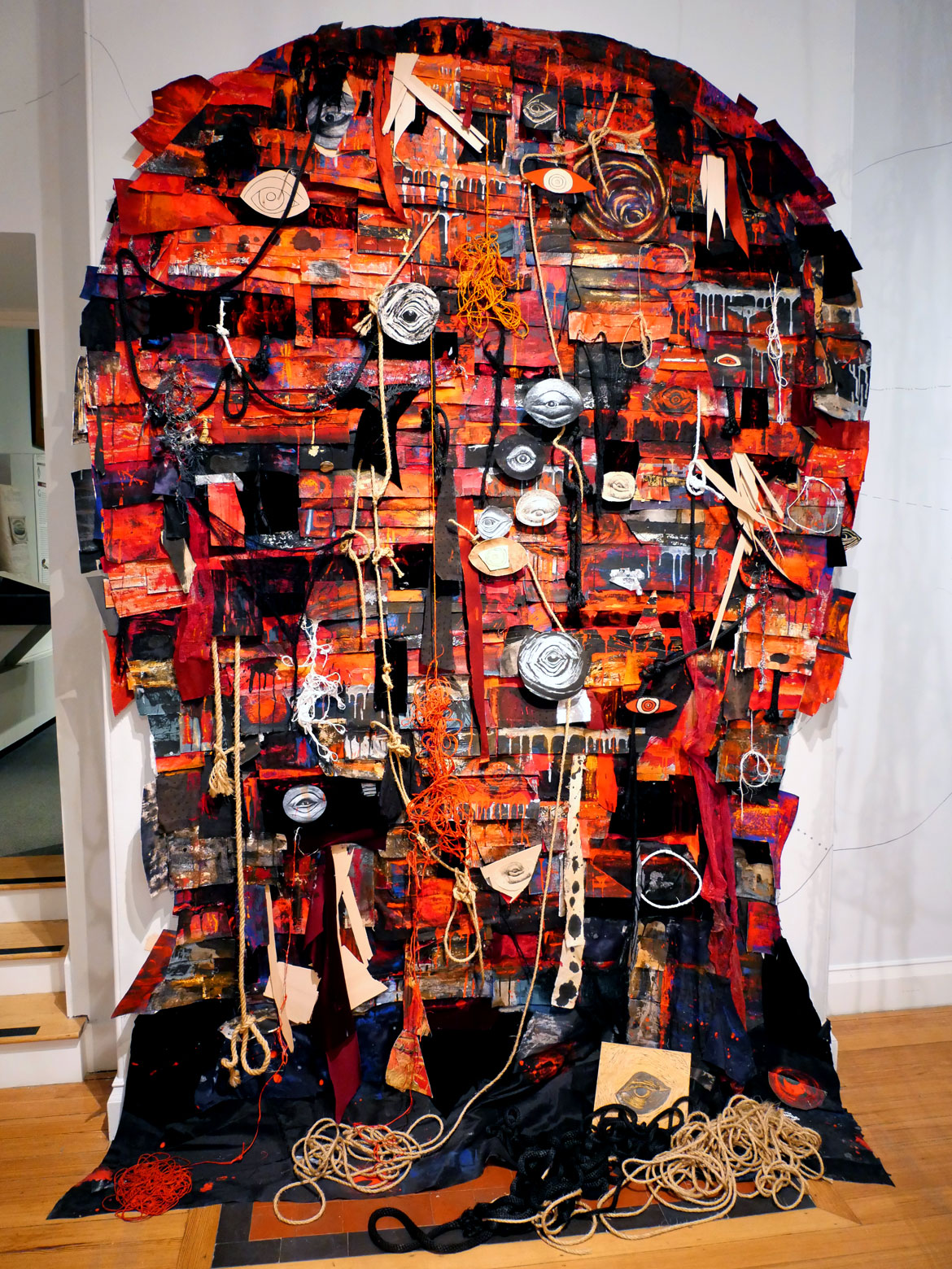 Heidi Whitman, "Ahab's Head: American Vengeance,” at the New Bedford Whaling Museum, March 2026. (©Greg Cook photo)