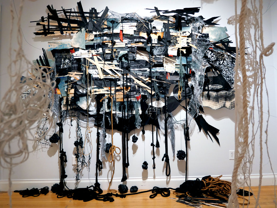 Heidi Whitman, "Ahab's Head: American Vengeance,” at the New Bedford Whaling Museum, March 2026. (©Greg Cook photo)