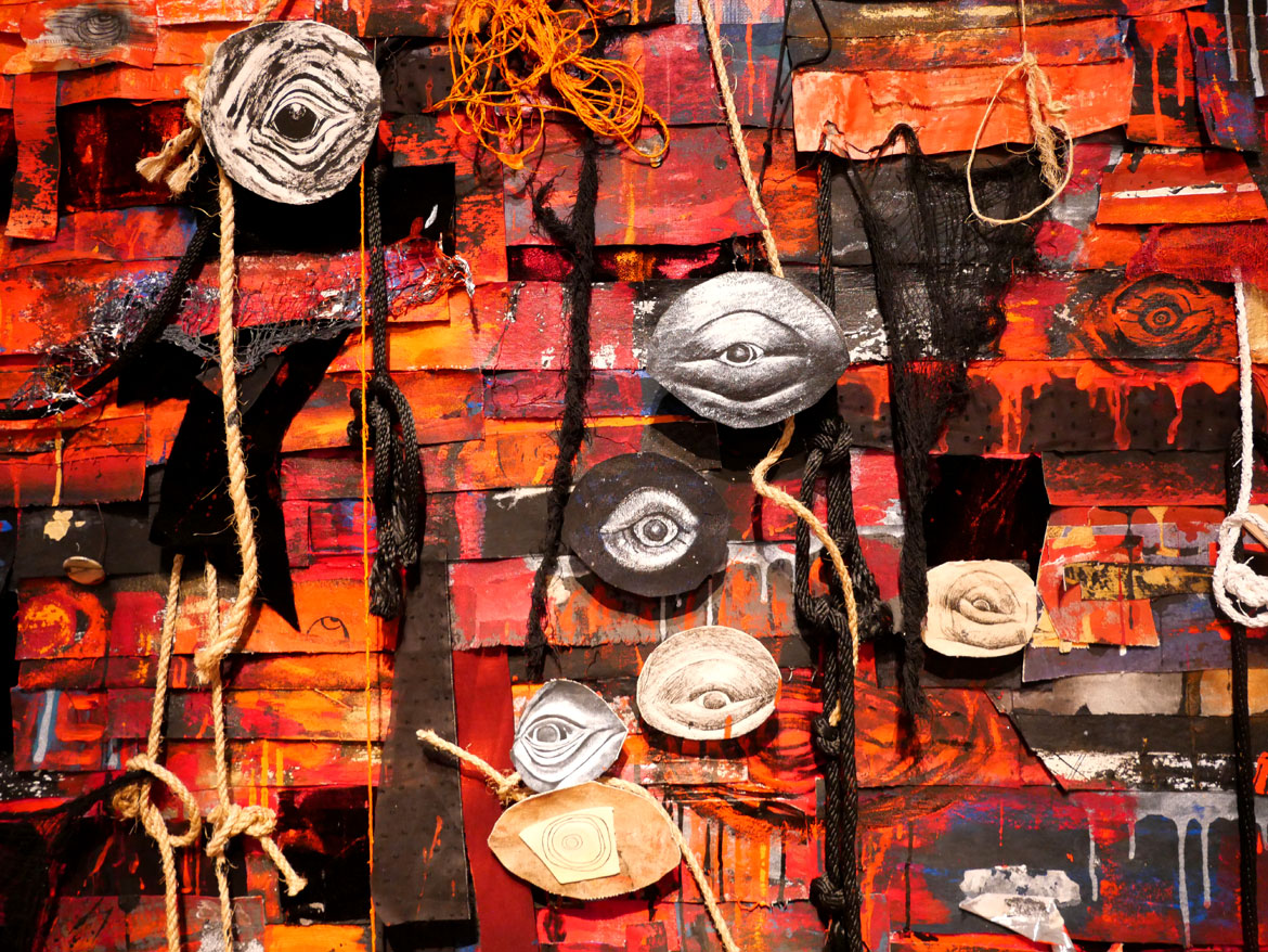 Heidi Whitman, "Ahab's Head: American Vengeance,” at the New Bedford Whaling Museum, March 2026. (©Greg Cook photo)