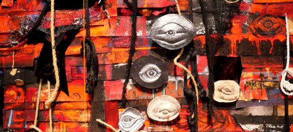 Heidi Whitman, "Ahab's Head: American Vengeance,” at the New Bedford Whaling Museum, March 2026. (©Greg Cook photo)