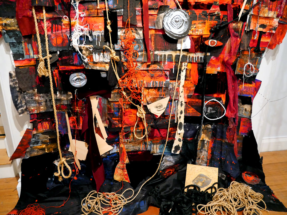 Heidi Whitman, "Ahab's Head: American Vengeance,” at the New Bedford Whaling Museum, March 2026. (©Greg Cook photo)