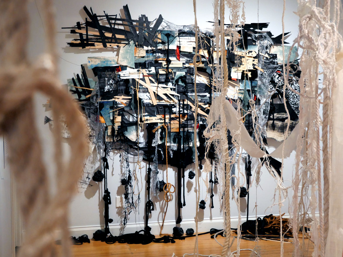 Heidi Whitman, "Ahab's Head: American Vengeance,” at the New Bedford Whaling Museum, March 2026. (©Greg Cook photo)