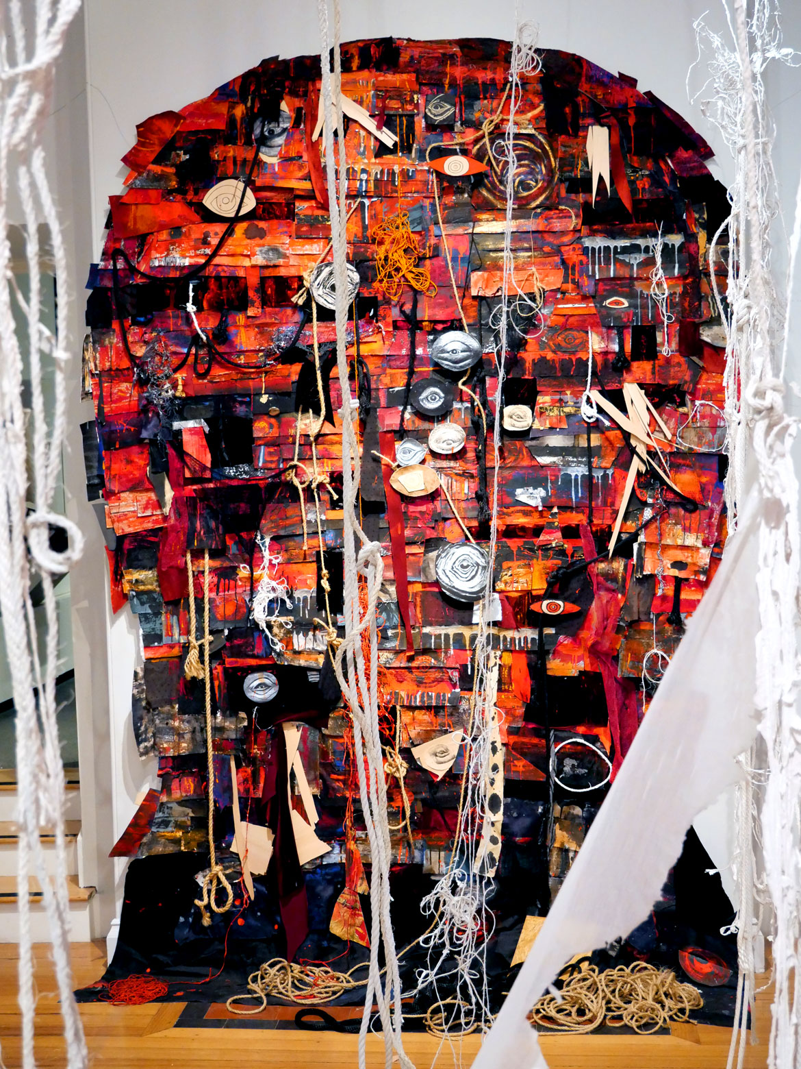 Heidi Whitman, "Ahab's Head: American Vengeance,” at the New Bedford Whaling Museum, March 2026. (©Greg Cook photo)