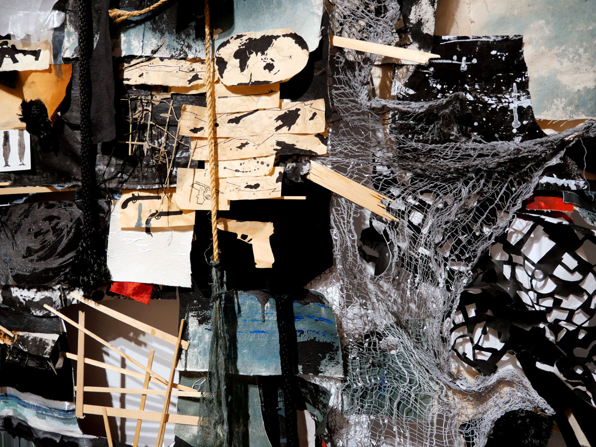 Heidi Whitman, "Ahab's Head: American Vengeance,” at the New Bedford Whaling Museum, March 2026. (©Greg Cook photo)