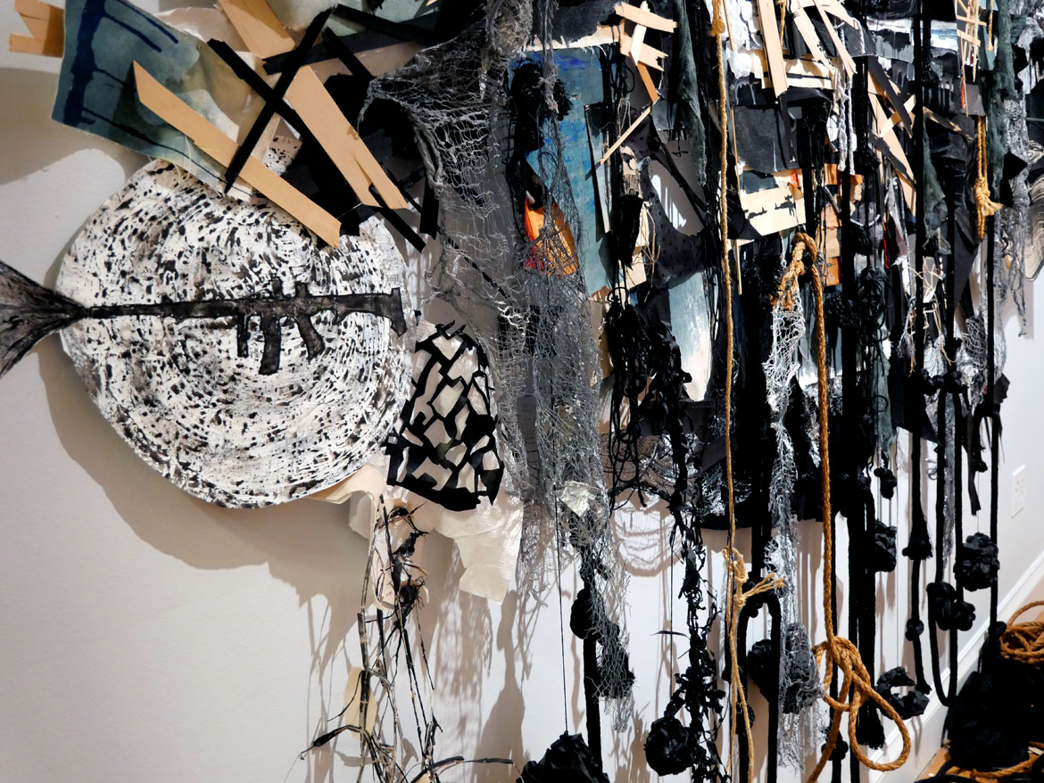 Heidi Whitman, "Ahab's Head: American Vengeance,” at the New Bedford Whaling Museum, March 2026. (©Greg Cook photo)