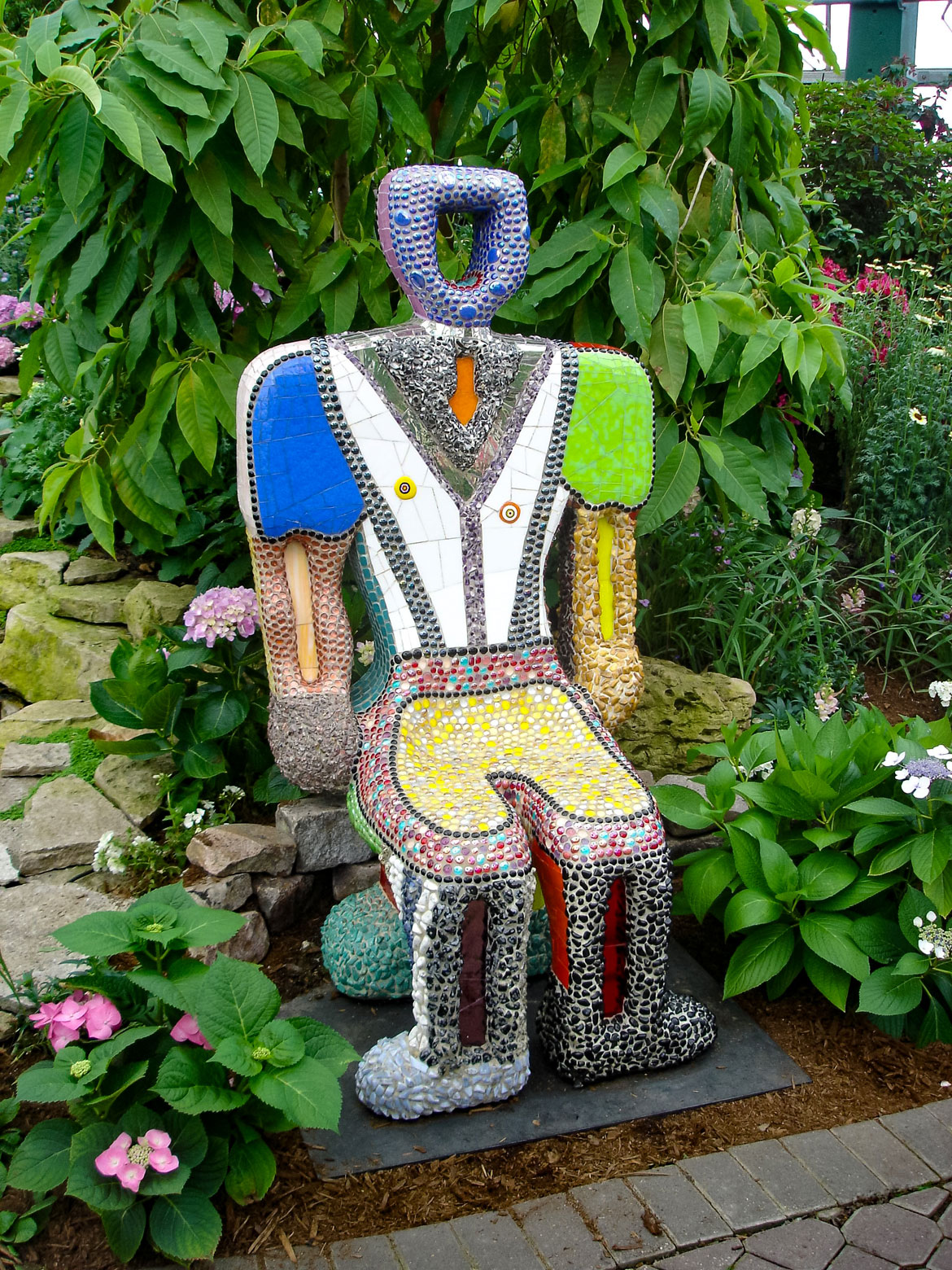 Niki de Saint Phalle. "Chair (Homme)," 2000. Installed at the Atlanta Botanical Garden, 2006 © 2026 Niki Charitable Art Foundation, All rights reserved.