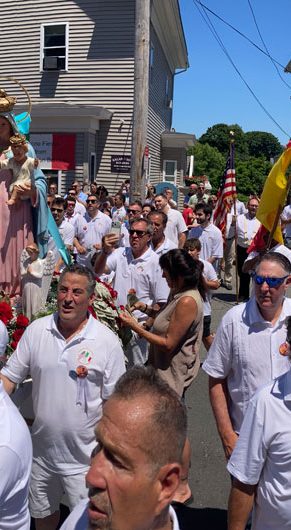 St. Peter’s Fiesta Sunday Procession, Gloucester, June 28, 2026. (©Greg Cook photo)