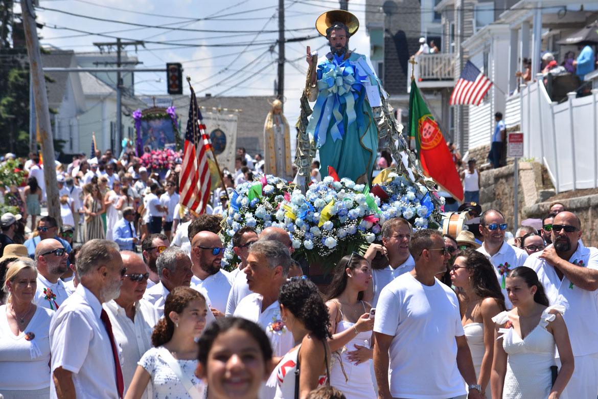 St. Peter’s Fiesta Sunday Procession, Gloucester, June 28, 2026. (©Greg Cook photo)
