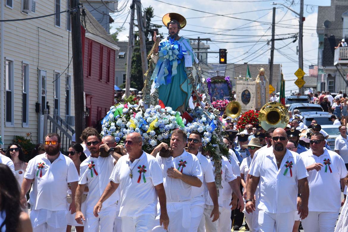 St. Peter’s Fiesta Sunday Procession, Gloucester, June 28, 2026. (©Greg Cook photo)