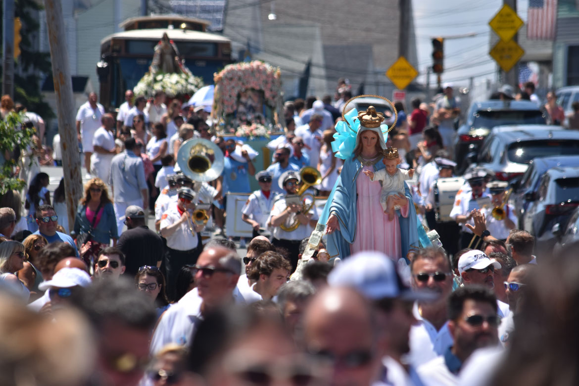 St. Peter’s Fiesta Sunday Procession, Gloucester, June 28, 2026. (©Greg Cook photo)