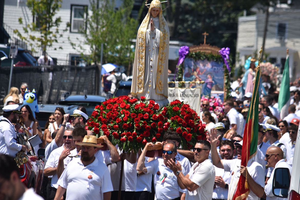 St. Peter’s Fiesta Sunday Procession, Gloucester, June 28, 2026. (©Greg Cook photo)
