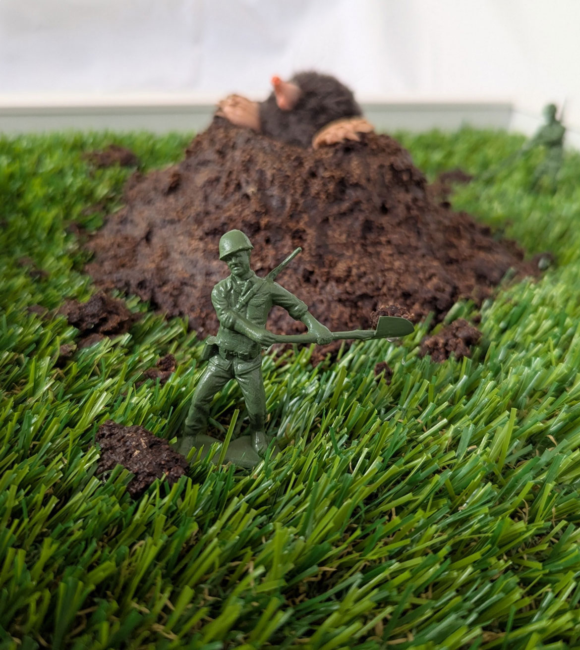 Judith Klausner, "Making A Mountain" (detail), 2025.