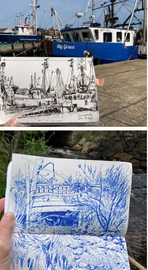 Greg Cook drawings of the Outdoors, 2025 to 2026. (©Greg Cook)