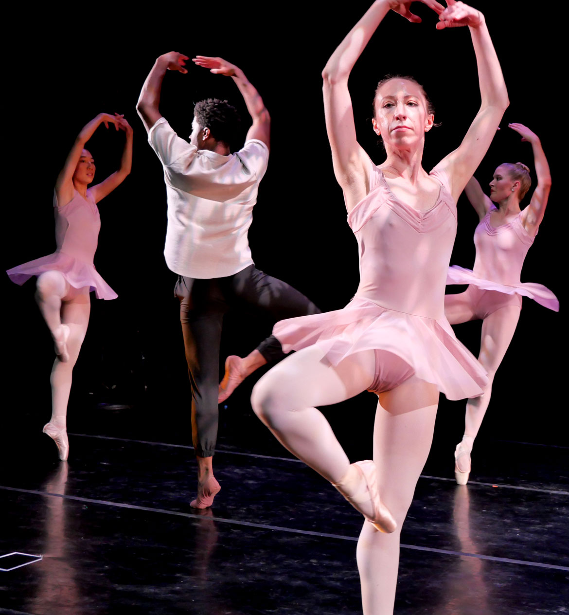 "Summer Solace" presented by Janelle Gilchrist Dance Troupe at Cambridge's Foundry, July 11, 2026. (©Greg Cook photo)